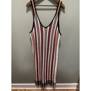 Runway 7 Sweater Womens 2X Crochet Longline Pullover Boho Hippie Beach Wear